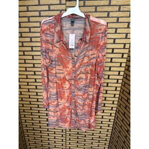 Wild Fable Orange Mesh Dress Size XXL